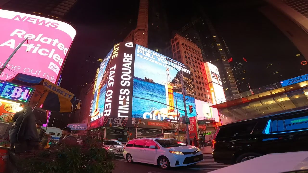 Cartelera publicitaria de Broadway Times Square de 1568 [15 segundos]