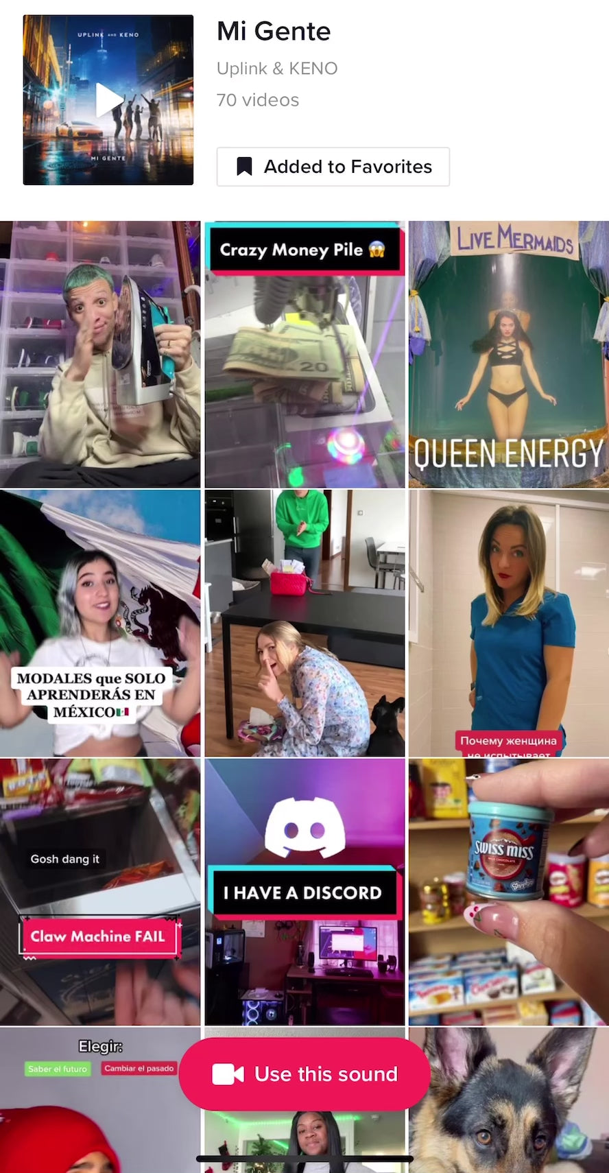 Promoción de visualizaciones de canciones de TikTok 